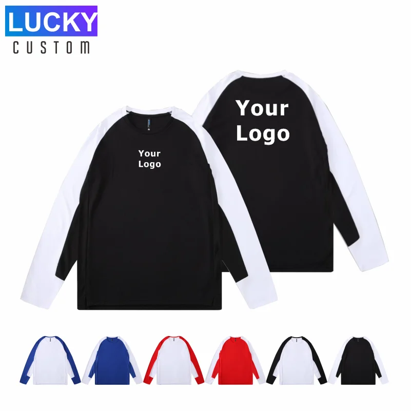Sports Running Long Sleeved Round Neck Shirts Jogging T-shirts For Men Custom Tops Loose Men And Women Quick-Drying Sportswear