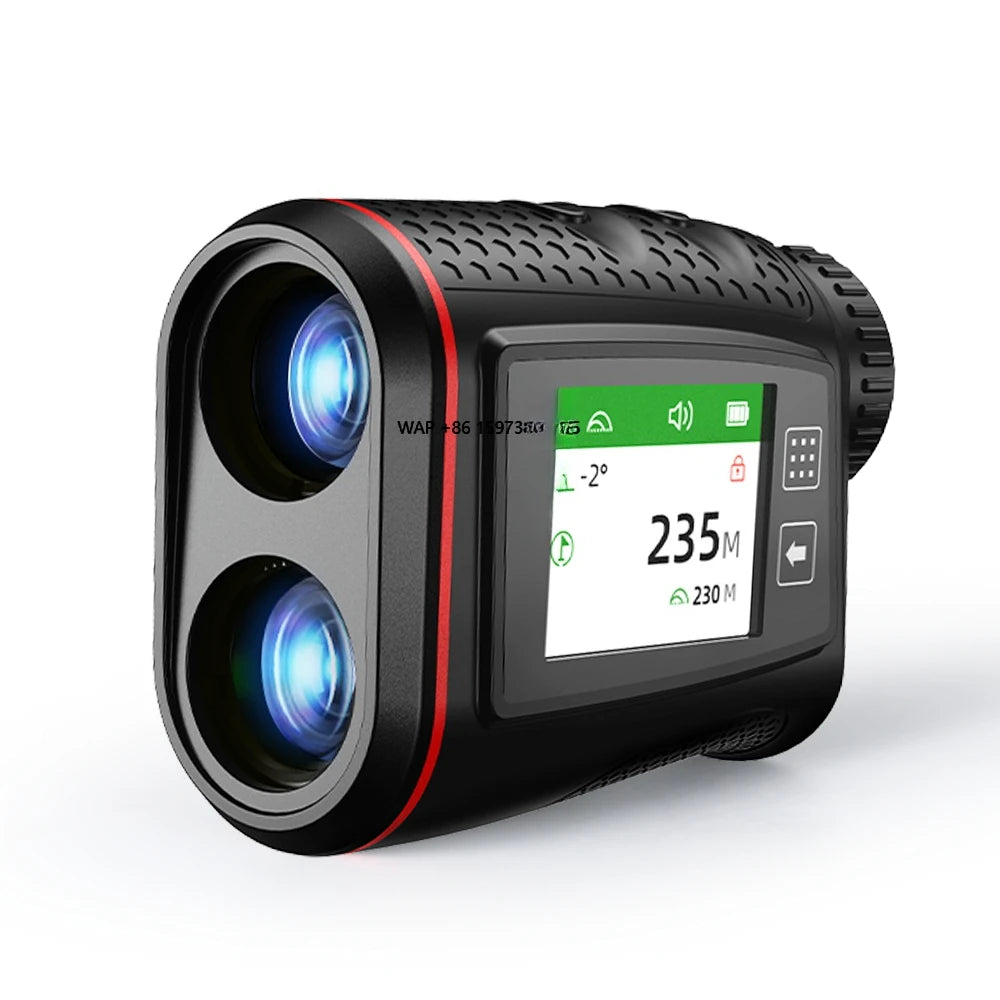 Golf  Rangefinder 1000m Golf Flagpole Lock, Slope Mode, Magnetic USB Rechargeable, External Screen, Voice Broadcast