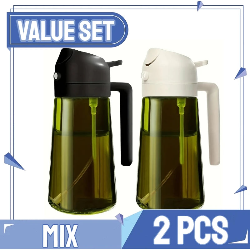 Plastic Spray Oil Sprayer Bottle Spray Oil Dispenser Oil Jar Cruet BBQ Kitchen Baking Roasting Picnic Kitchen Tool