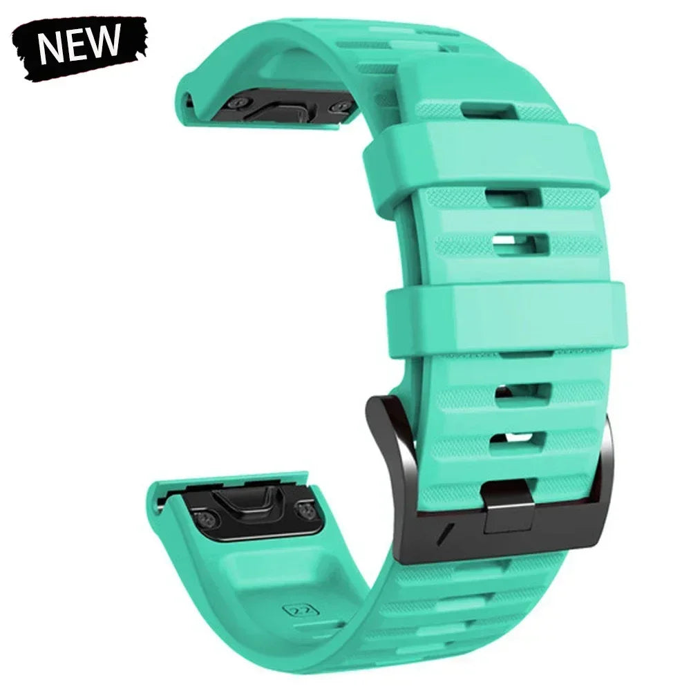 22 26mm Silicone Watch Band for Garmin Fenix 8 E 7 7X 6X 6 Pro 5 5X Plus Epix Enduro 3 Instinct 3 2X 970 965 Quick Release Strap