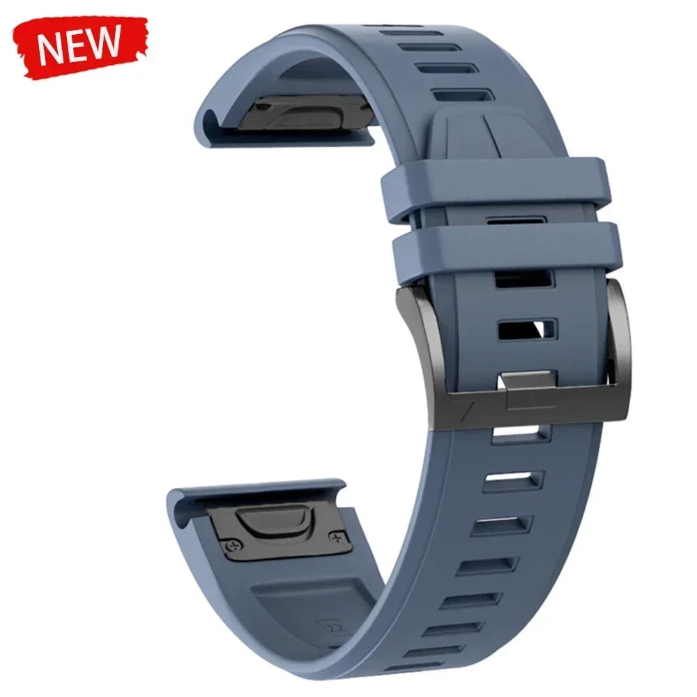 22 26mm Silicone Watch Band for Garmin Fenix 8 E 7 7X 6X 6 Pro 5 5X Plus Epix Enduro 3 Instinct 3 2X 970 965 Quick Release Strap