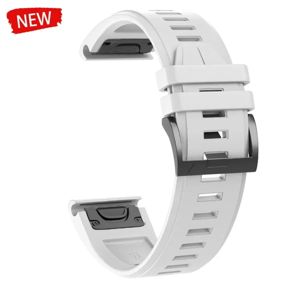 22 26mm Silicone Watch Band for Garmin Fenix 8 E 7 7X 6X 6 Pro 5 5X Plus Epix Enduro 3 Instinct 3 2X 970 965 Quick Release Strap