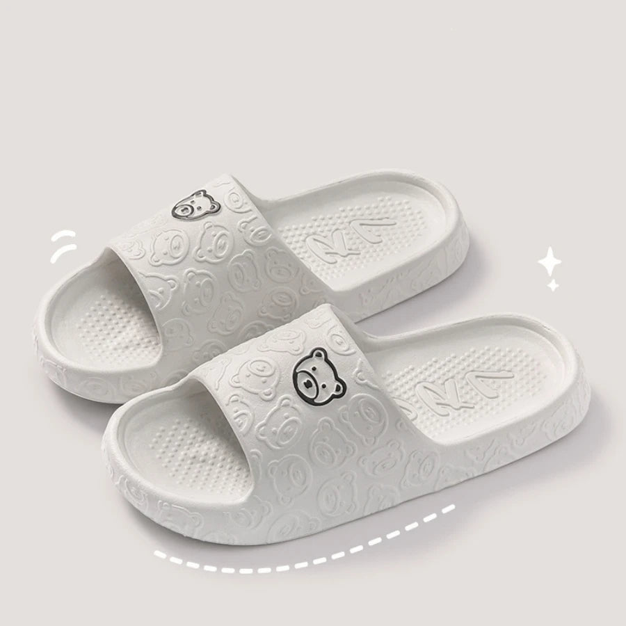 Summer Home Use EVA Slippers for Women Cute Cartoon Design Indoor Comfortable Slip-On Shoes