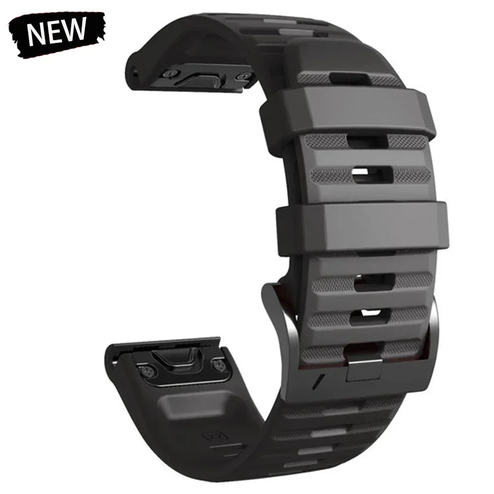 22 26mm Silicone Watch Band for Garmin Fenix 8 E 7 7X 6X 6 Pro 5 5X Plus Epix Enduro 3 Instinct 3 2X 970 965 Quick Release Strap