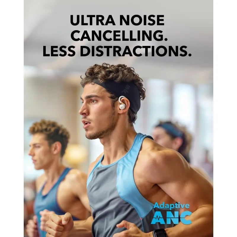 Sport X20 , True-Wireless Workout Earbuds, Rotatable And Extendable Ear Hooks, Noise Cancelling, Deep Bass