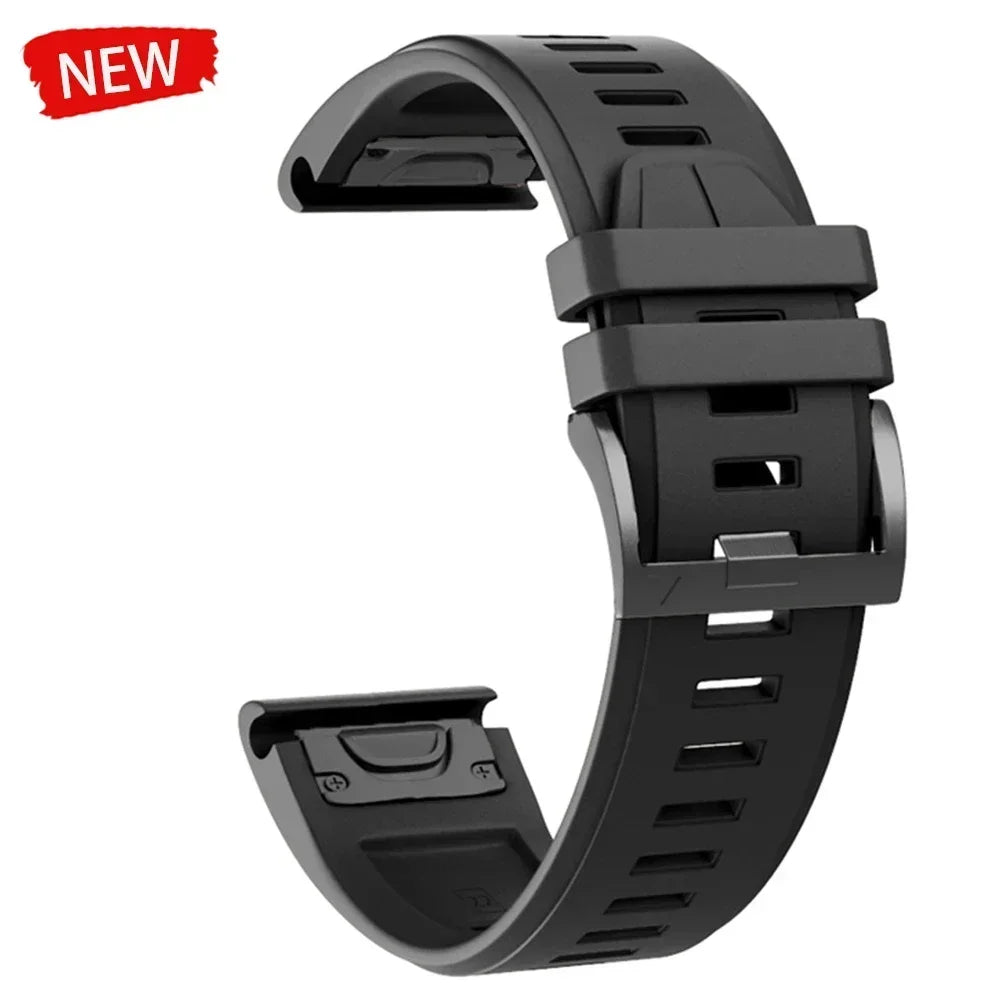 22 26mm Silicone Watch Band for Garmin Fenix 8 E 7 7X 6X 6 Pro 5 5X Plus Epix Enduro 3 Instinct 3 2X 970 965 Quick Release Strap
