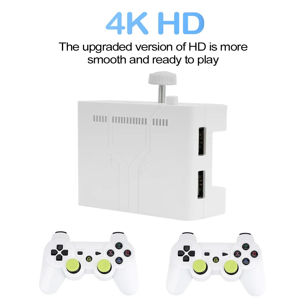 Y7 4K Video Game Console Linux System LPDDR4 2GB TV Box with Wireless Controller Retro Games Compatible with Android