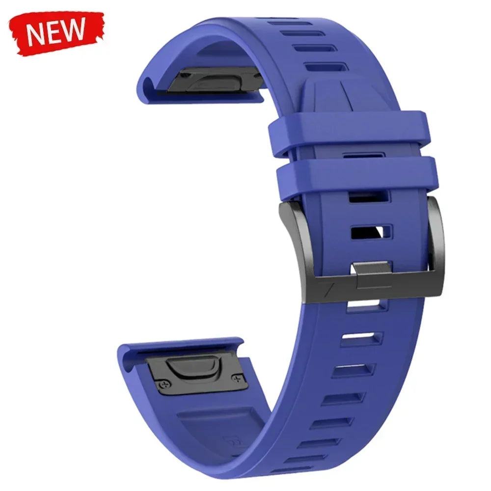 22 26mm Silicone Watch Band for Garmin Fenix 8 E 7 7X 6X 6 Pro 5 5X Plus Epix Enduro 3 Instinct 3 2X 970 965 Quick Release Strap