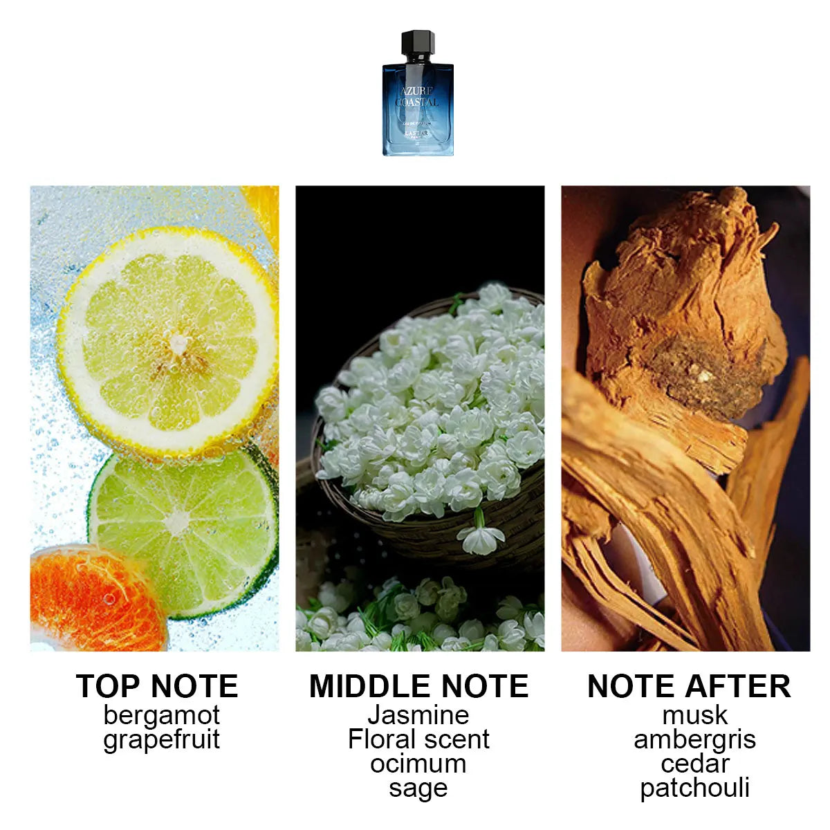 LASTAR Men's Long-lasting Perfume, Cedar & Musk scent, 50ml/1.7fl oz. Christmas and New Year gifts for my boyfriend.Dating Atmos