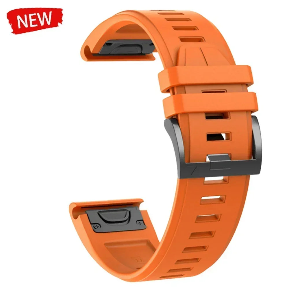 22 26mm Silicone Watch Band for Garmin Fenix 8 E 7 7X 6X 6 Pro 5 5X Plus Epix Enduro 3 Instinct 3 2X 970 965 Quick Release Strap