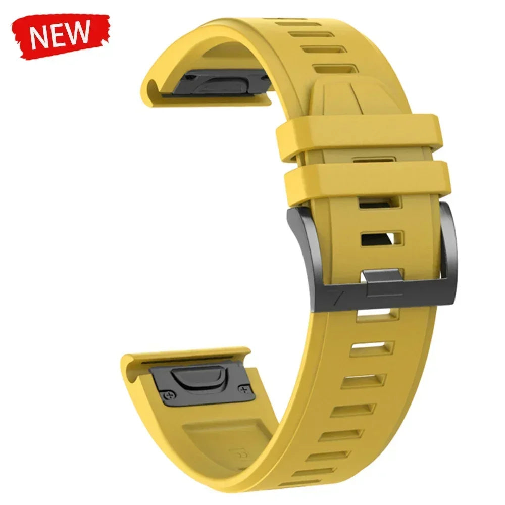 22 26mm Silicone Watch Band for Garmin Fenix 8 E 7 7X 6X 6 Pro 5 5X Plus Epix Enduro 3 Instinct 3 2X 970 965 Quick Release Strap