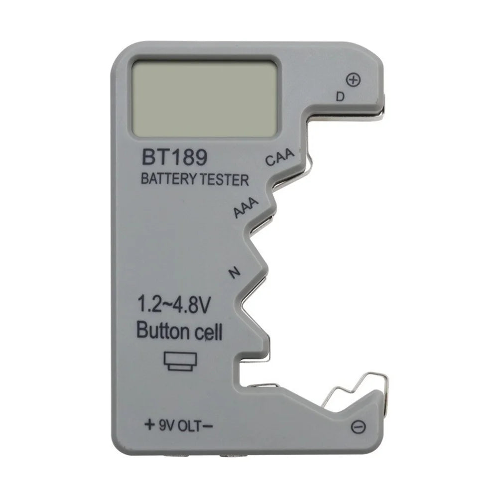 BT189 9V Battery Tester AA AAA Universal Digital Battery Tester Coin Cell Battery Tester Electricity Testing Tools