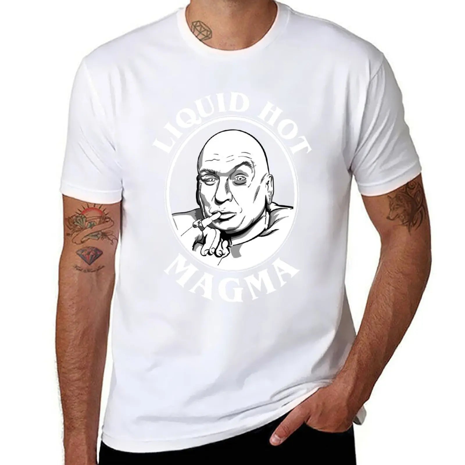 Dr Evil's Liquid Hot Magma Quote T-Shirt t shirt man designer t shirt man casual T-Shirt