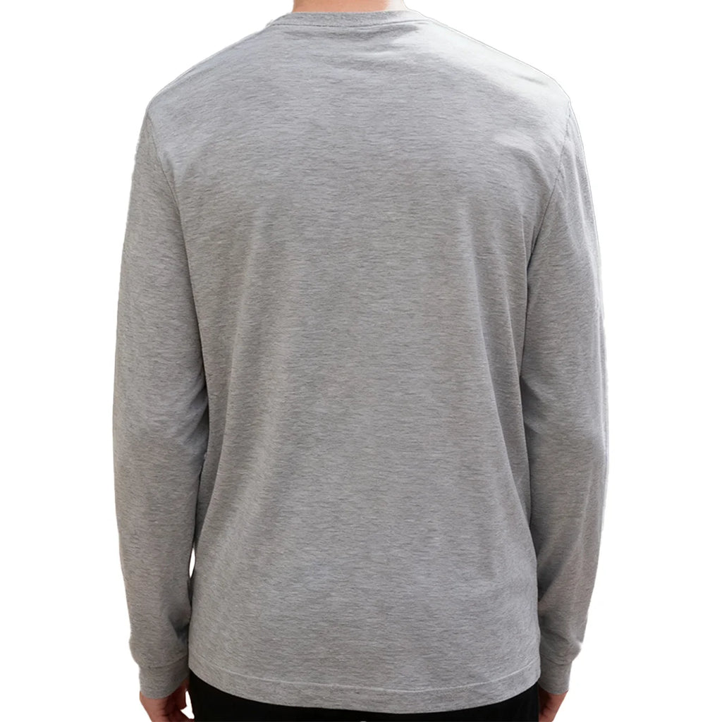 Proud Veteran of the United States Navy Men's Long Sleeve Tee 100% Cotton 180g Crew Neck Casual Daily Style Soft and Breathable