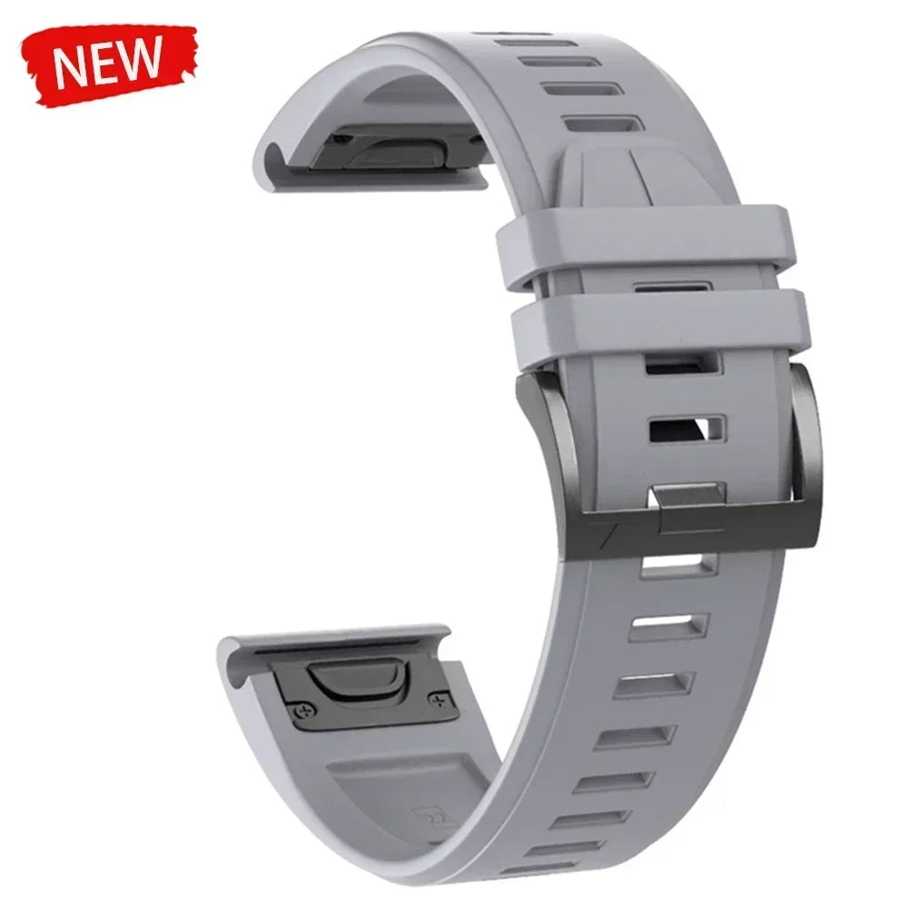 22 26mm Silicone Watch Band for Garmin Fenix 8 E 7 7X 6X 6 Pro 5 5X Plus Epix Enduro 3 Instinct 3 2X 970 965 Quick Release Strap