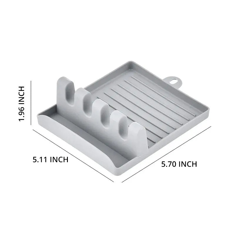 1 PC Spatula Rack Pot Lid Rack Shelves Counter Top Shovel Spoon Shelf Soup Spoon Pad Put Soup Spoon Chopsticks Holder
