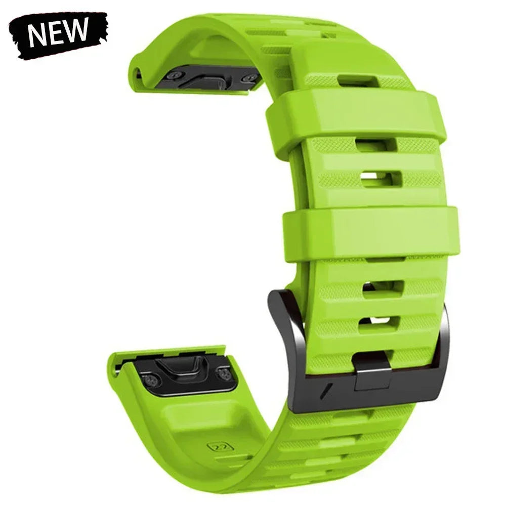 22 26mm Silicone Watch Band for Garmin Fenix 8 E 7 7X 6X 6 Pro 5 5X Plus Epix Enduro 3 Instinct 3 2X 970 965 Quick Release Strap