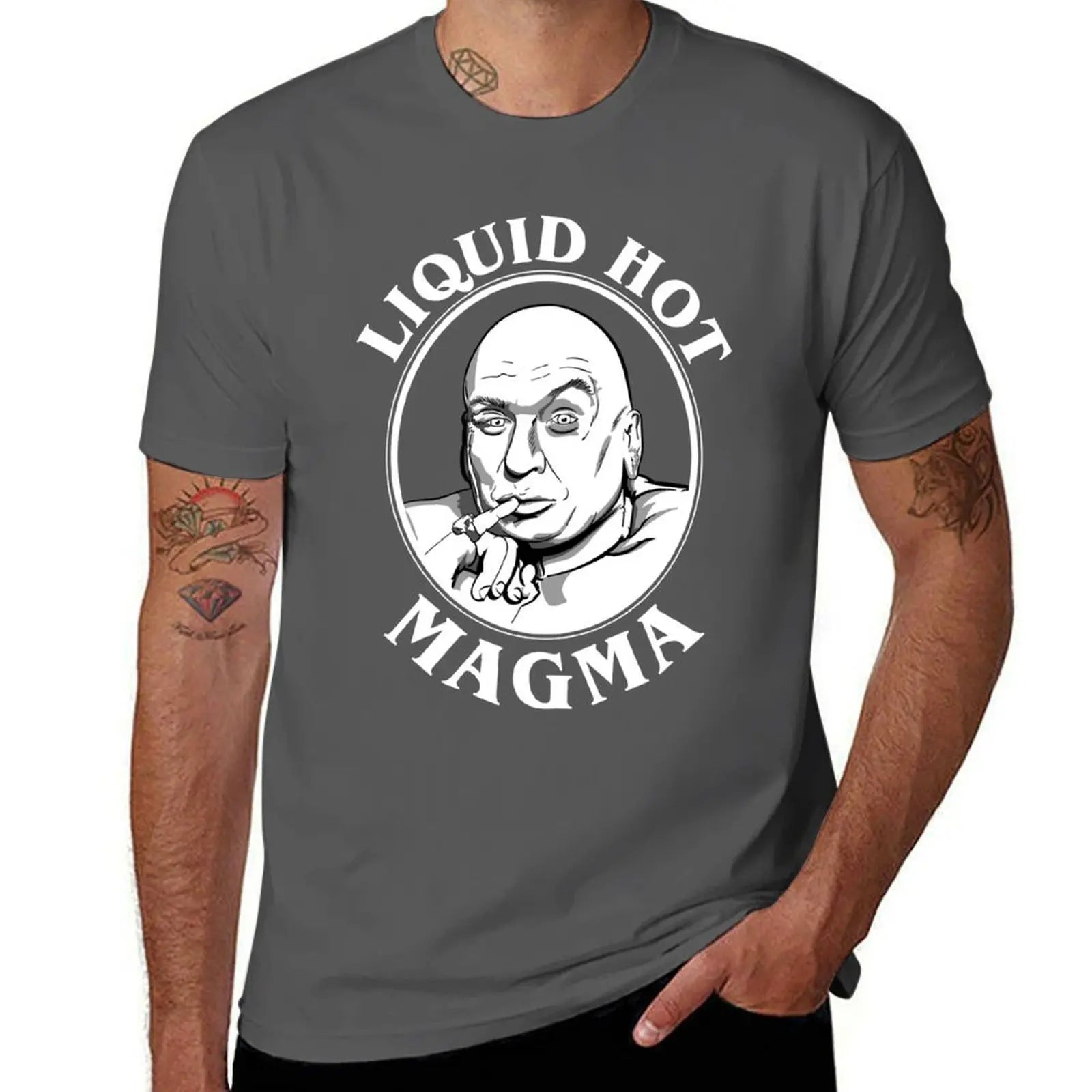 Dr Evil's Liquid Hot Magma Quote T-Shirt t shirt man designer t shirt man casual T-Shirt
