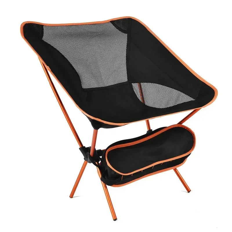 Detachable Portable Folding Moon Chair Outdoor Camping Chairs Beach Fishing Chair Ultralight Travel Hiking Picnic Seat Tools