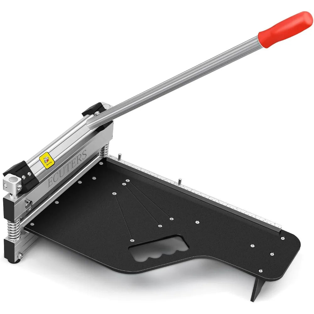 13“ Laminate Floor Cutter, Cutting 17mm 12mm Thick Floors Heavy Duty Vinyl Floor Plank Cutter, Portable Angle Length Cutting