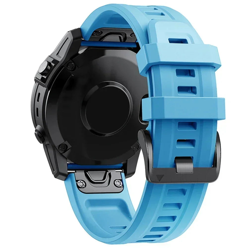22 26mm Silicone Watch Band for Garmin Fenix 8 E 7 7X 6X 6 Pro 5 5X Plus Epix Enduro 3 Instinct 3 2X 970 965 Quick Release Strap