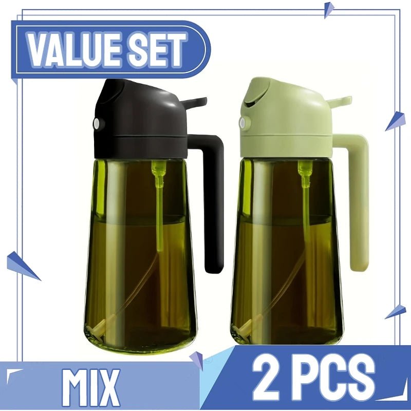 Plastic Spray Oil Sprayer Bottle Spray Oil Dispenser Oil Jar Cruet BBQ Kitchen Baking Roasting Picnic Kitchen Tool