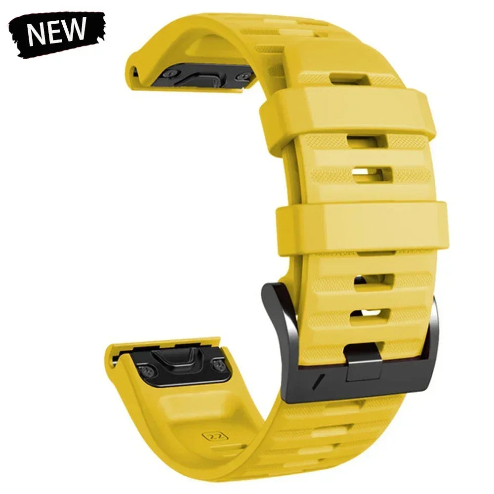 22 26mm Silicone Watch Band for Garmin Fenix 8 E 7 7X 6X 6 Pro 5 5X Plus Epix Enduro 3 Instinct 3 2X 970 965 Quick Release Strap