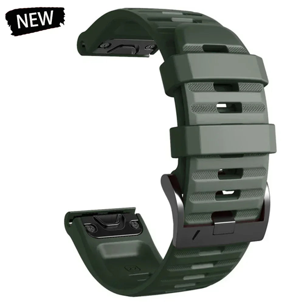 22 26mm Silicone Watch Band for Garmin Fenix 8 E 7 7X 6X 6 Pro 5 5X Plus Epix Enduro 3 Instinct 3 2X 970 965 Quick Release Strap