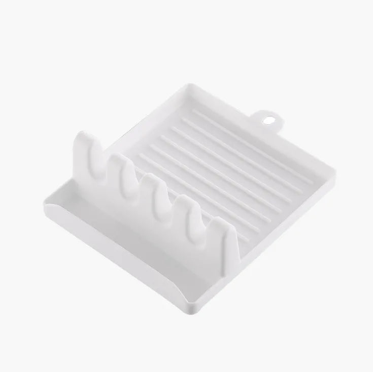 1 PC Spatula Rack Pot Lid Rack Shelves Counter Top Shovel Spoon Shelf Soup Spoon Pad Put Soup Spoon Chopsticks Holder