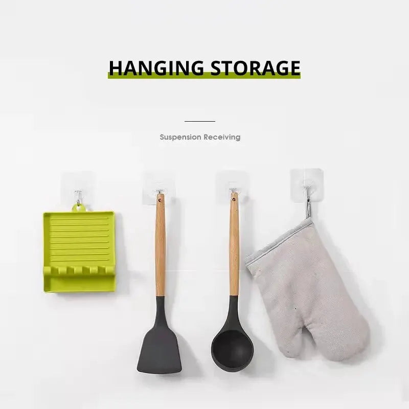 1 PC Spatula Rack Pot Lid Rack Shelves Counter Top Shovel Spoon Shelf Soup Spoon Pad Put Soup Spoon Chopsticks Holder
