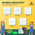 ort Building Kit or Kids -132 PCS- Glow-in-The-k STEM Tent or Kids with Starry Sheet & Light - Indoor and Outdoor Building Toy o