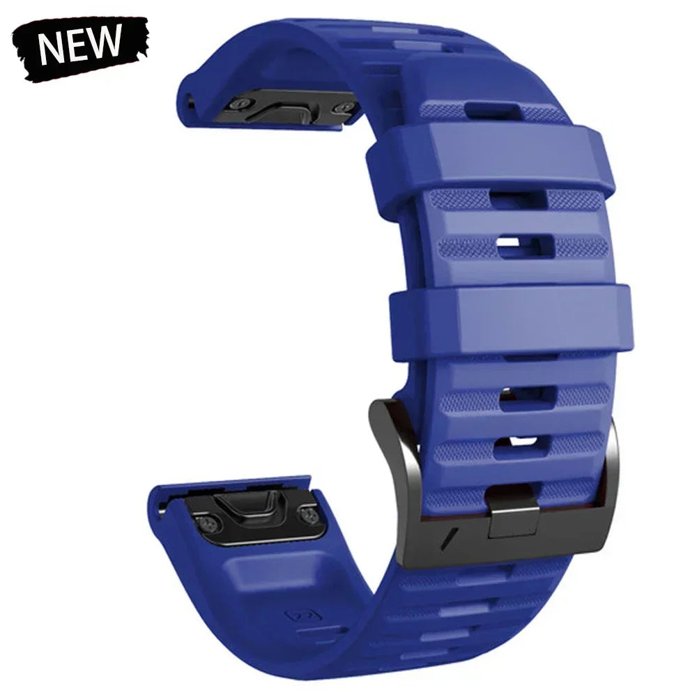 22 26mm Silicone Watch Band for Garmin Fenix 8 E 7 7X 6X 6 Pro 5 5X Plus Epix Enduro 3 Instinct 3 2X 970 965 Quick Release Strap