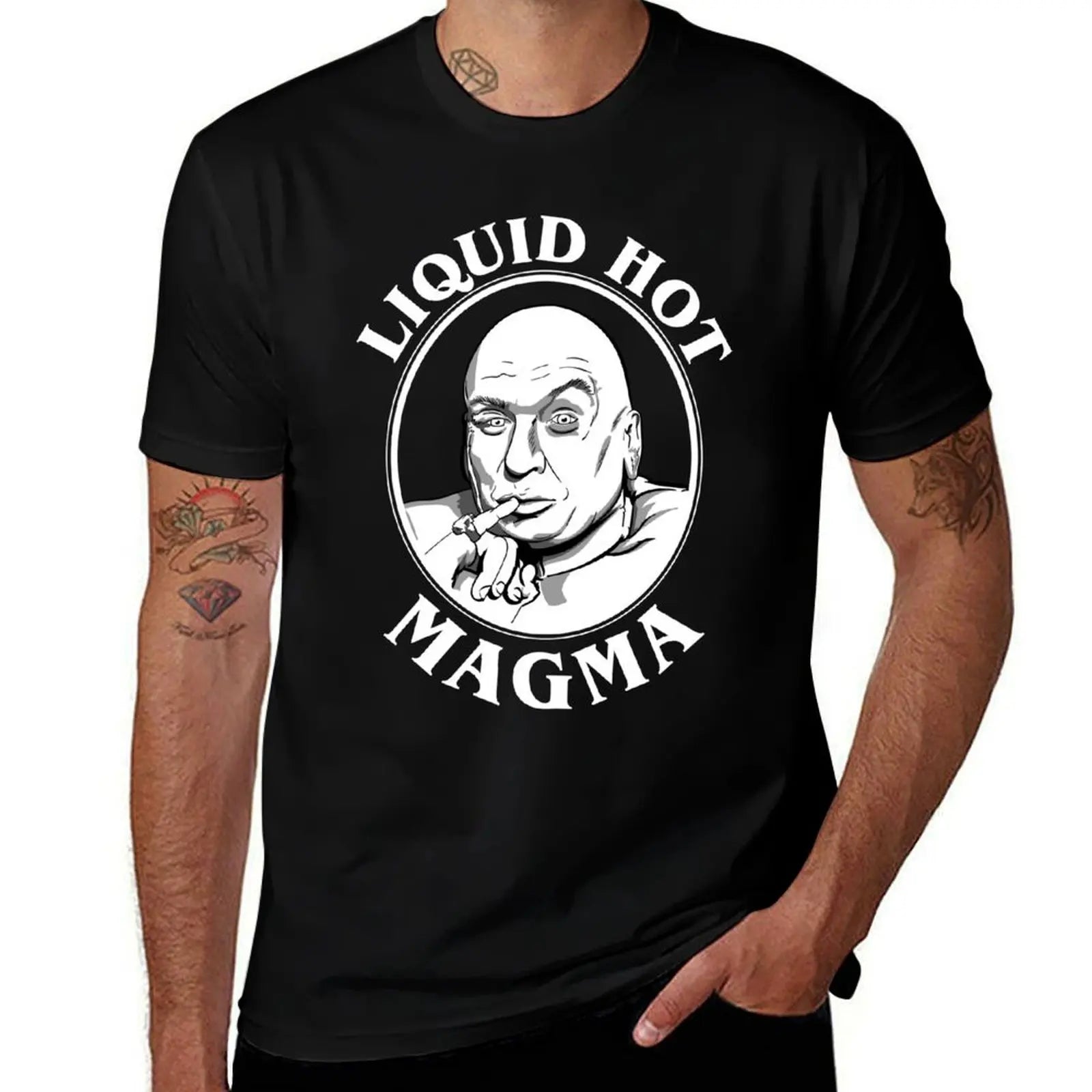 Dr Evil's Liquid Hot Magma Quote T-Shirt t shirt man designer t shirt man casual T-Shirt