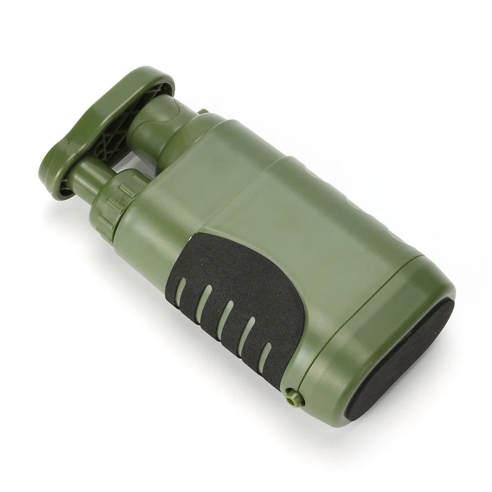 Drinking Water Purifier Portable Water Filtering Equipment Hand Operated Survival Water Filter 1400ml/min for Camping Hiking