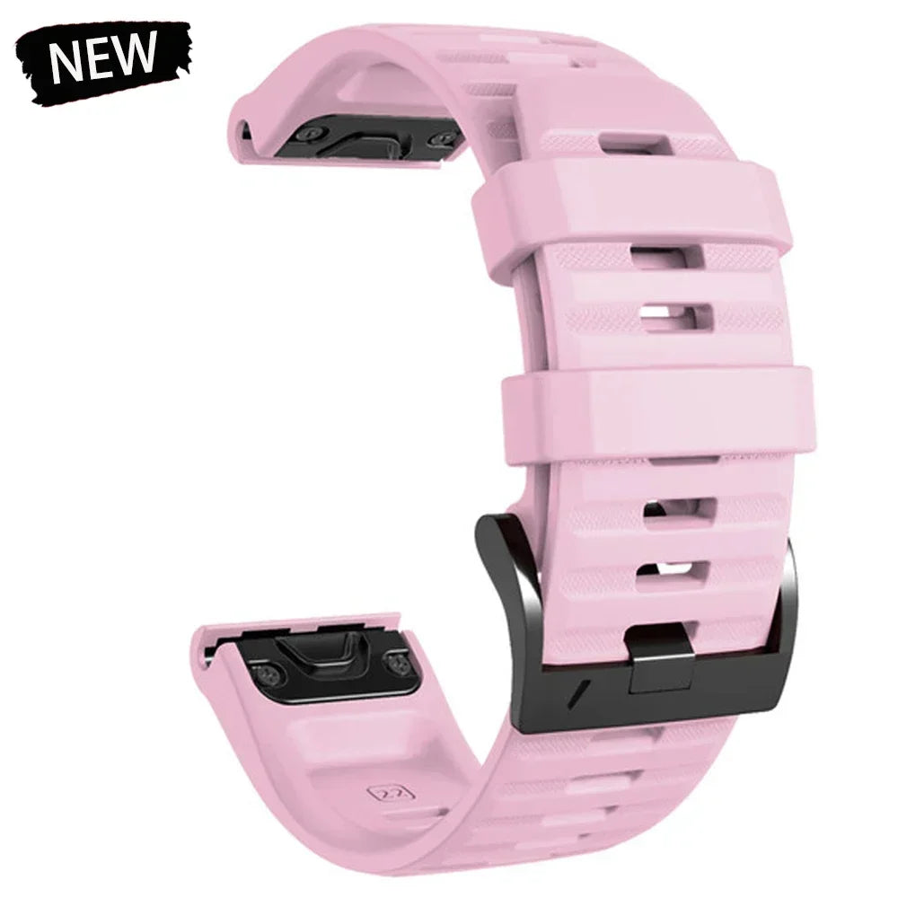 22 26mm Silicone Watch Band for Garmin Fenix 8 E 7 7X 6X 6 Pro 5 5X Plus Epix Enduro 3 Instinct 3 2X 970 965 Quick Release Strap
