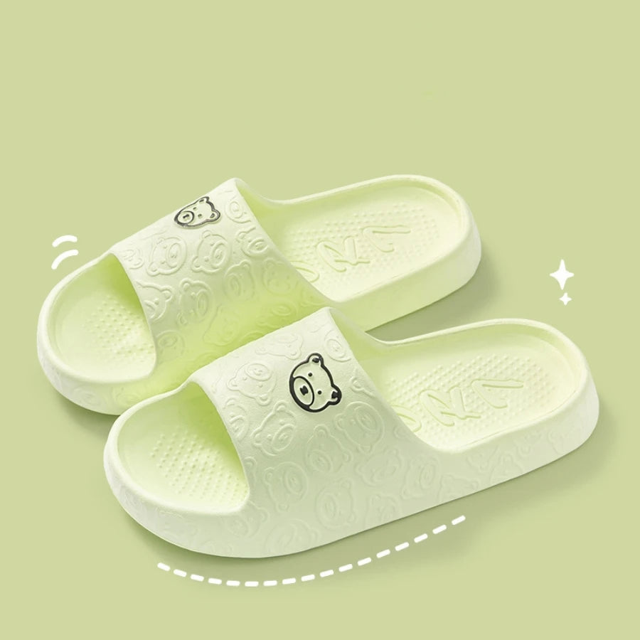 Summer Home Use EVA Slippers for Women Cute Cartoon Design Indoor Comfortable Slip-On Shoes