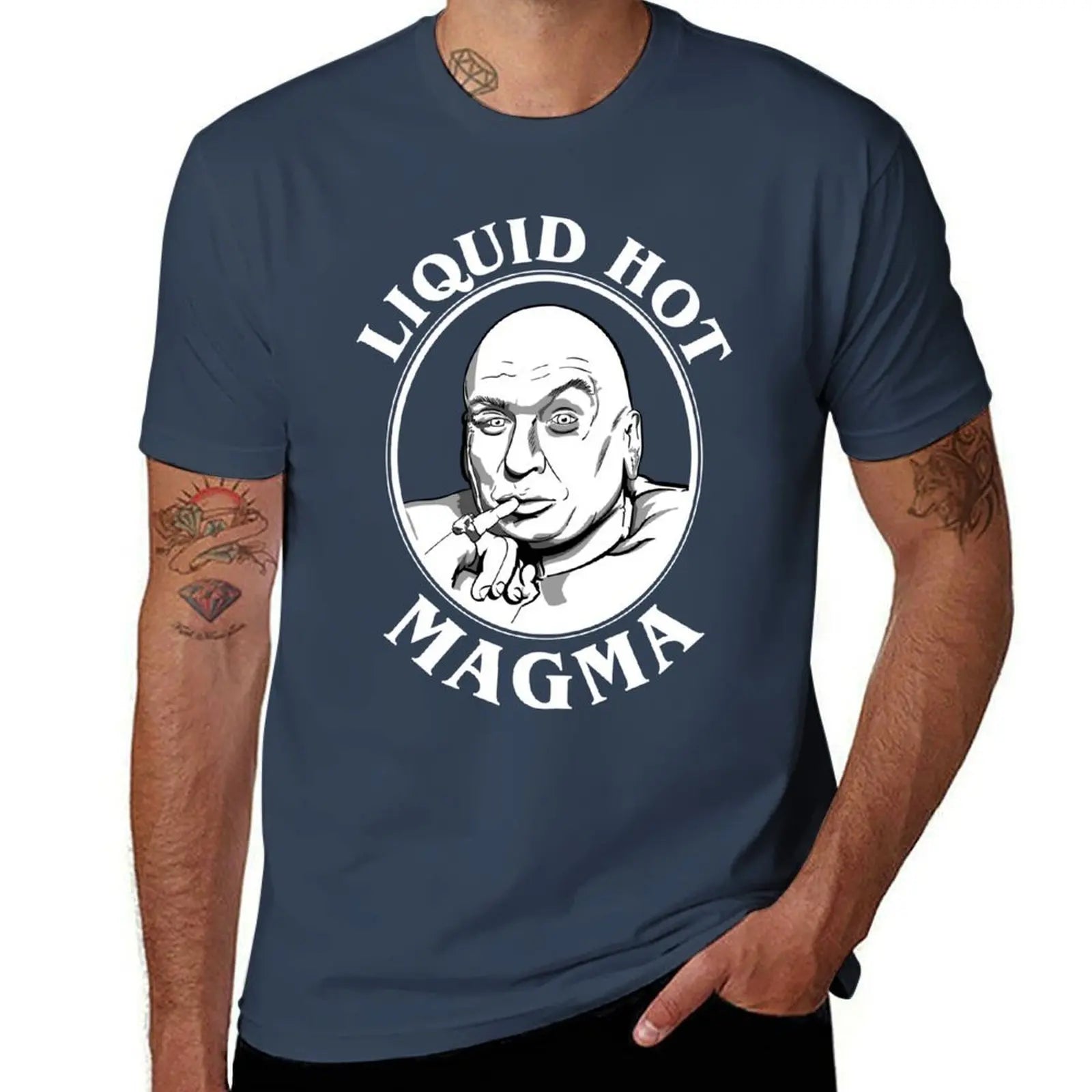 Dr Evil's Liquid Hot Magma Quote T-Shirt t shirt man designer t shirt man casual T-Shirt