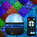 LED Starry Night Sky Projector Aurora USB Remote Control RGB Galaxy Light 7 Modes for Home Bedroom Game Room Party Decoration
