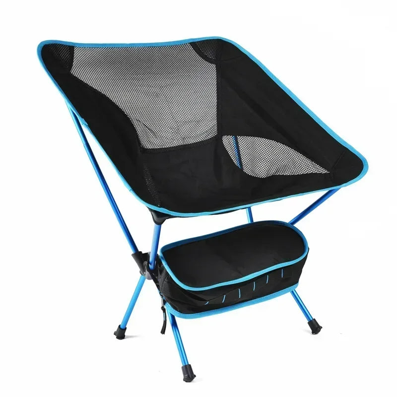 Detachable Portable Folding Moon Chair Outdoor Camping Chairs Beach Fishing Chair Ultralight Travel Hiking Picnic Seat Tools