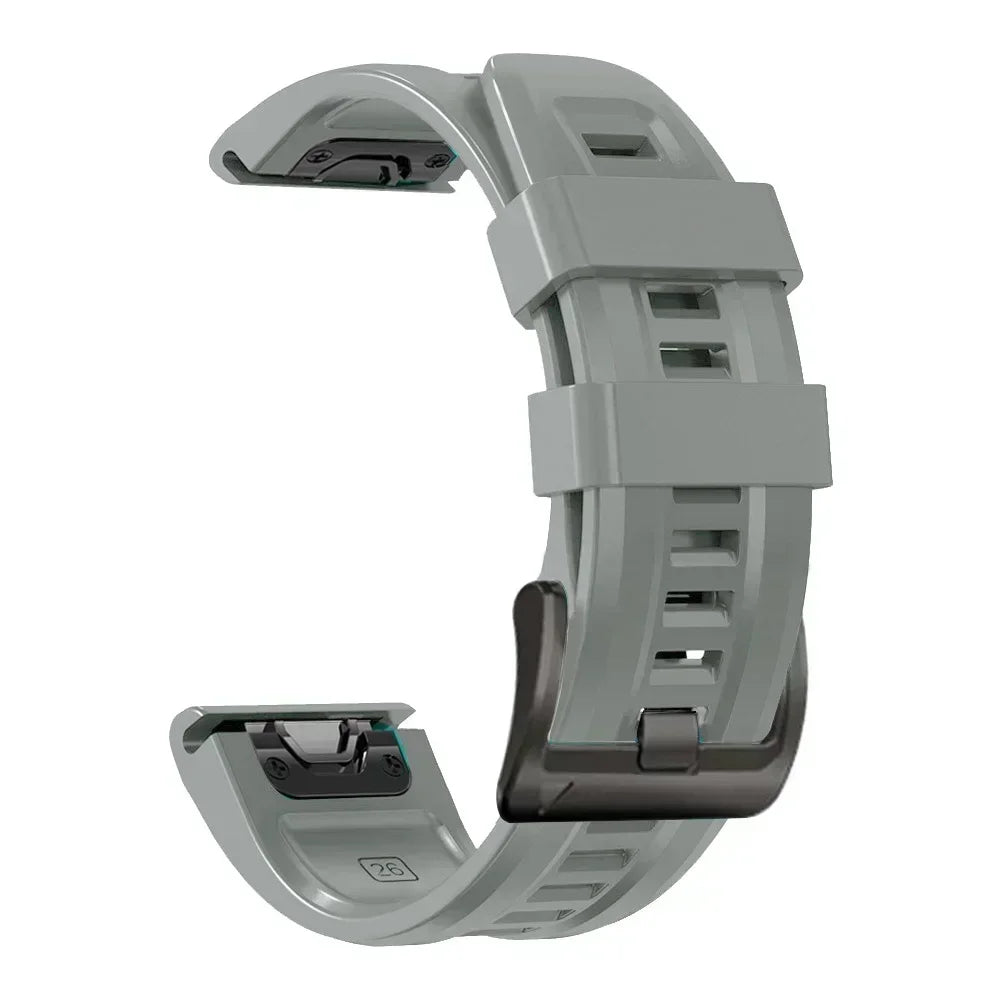 22 26mm Silicone Watch Band for Garmin Fenix 8 E 7 7X 6X 6 Pro 5 5X Plus Epix Enduro 3 Instinct 3 2X 970 965 Quick Release Strap